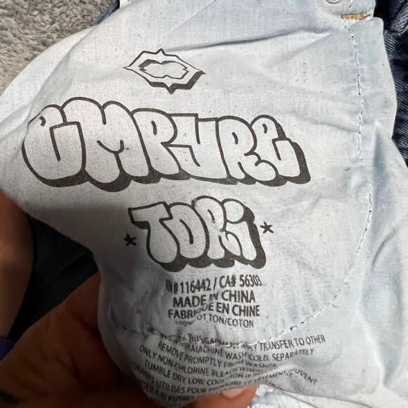 Empyre Jeans Womens 5 (27x29.5) Baggy Tori Skate Blue High Rise Pants - Picture 6 of 11